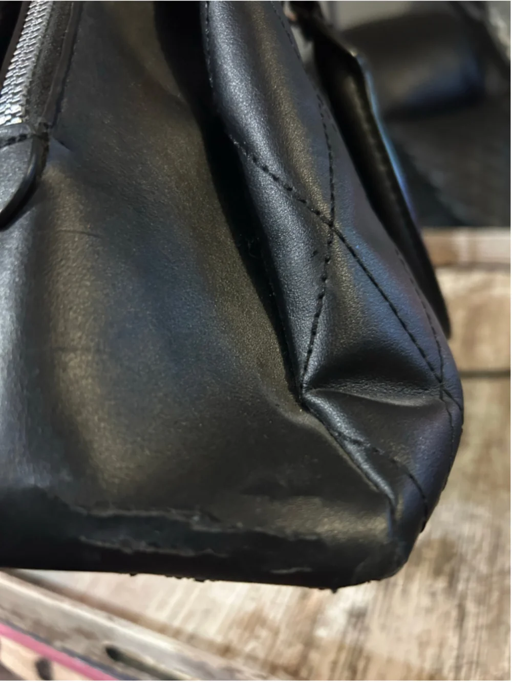 Women's Nine West Quilted Satchel Bag One Size Black Silver